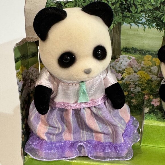 Calico Critters Pookie Panda Family Figurine Set  Dolls Dollhouse Figures Toys - Picture 4 of 11